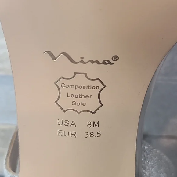 Nina, Size 8, Glitter sandal with kitten heel - Picture 6 of 6